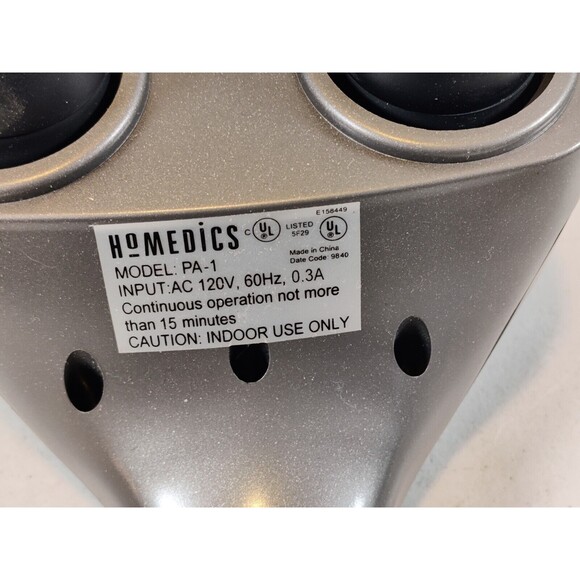 Homedics Model PA-1 Dual Percussion Handheld Massager Tested & Works - Picture 5 of 10